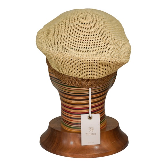 BRIXTON fiddler tan straw NWT sz M - Picture 6 of 7